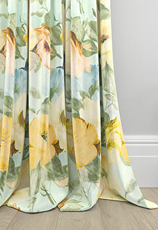 Amelia Faux Silk, Buttercup Mist - Made to Measure Curtain